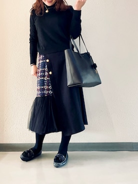 「Re.Verofonna（ヴェロフォンナ）のアイテム」を使った、halm19さん（レディース・163cm）の冬コーディネート