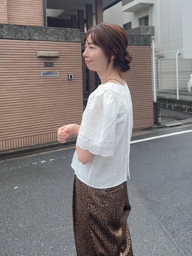 「JEANASIS（ジーナシス）のアイテム」を使った、mizkさん（レディース・162cm）の夏コーディネート