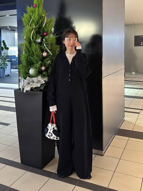 LOWRYS FARM（ローリーズファーム） オールインワン ニットジャンプ
