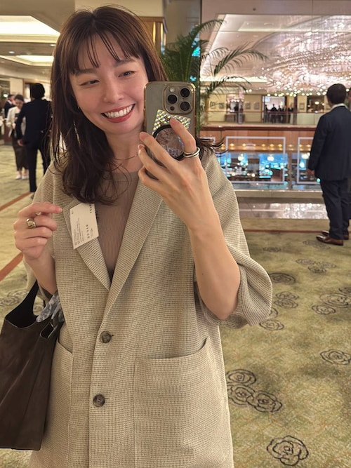 カラミ織り5分袖ジャケット 657167【KKfashion紹介アイテム 