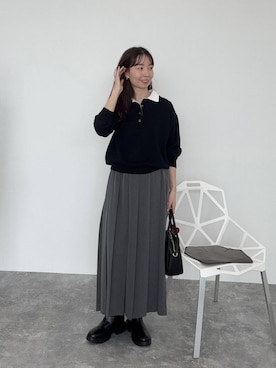 「アイテム（スカート）」を使った、mizkさん（レディース・162cm・30代）の夏コーディネート