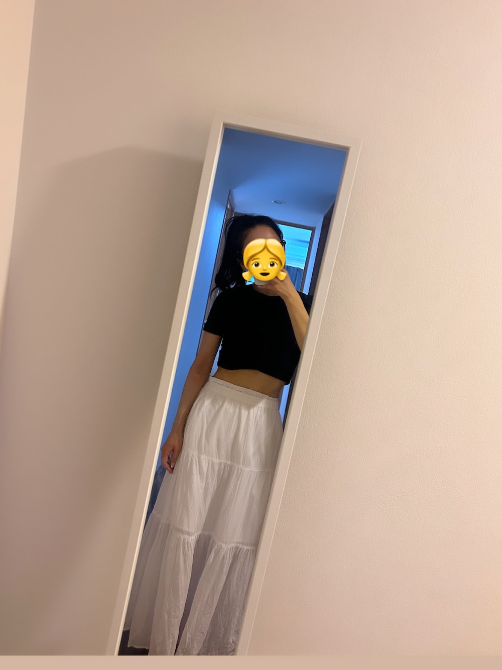 「ZARAのアイテム（トップス、ブラック系）」を使った、R!Oさん（レディース・155cm）の夏コーディネートの1枚目の写真