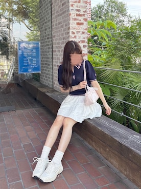 「mystic（ミスティック）のアイテム」を使った、yuririn*さん（レディース・156cm）の夏コーディネート