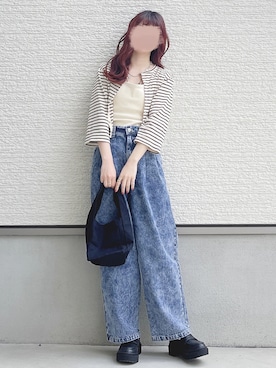 「select MOCA by son（セレクトモカバイソン）のアイテム（バッグ）」を使った、yuririn*さん（レディース・156cm）の春コーディネート