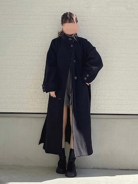 「RAY CASSIN（レイカズン）のアイテム（チェスターコート）」を使った、yuririn*さん（レディース・156cm）の秋コーディネート