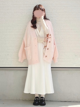 「AS KNOW AS PINKY（アズノゥアズピンキー）のアイテム（ローファー）」を使った、yuririn*さん（レディース・156cm）の秋コーディネート