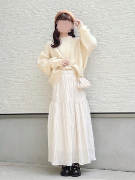 「AS KNOW AS PINKY（アズノゥアズピンキー）のアイテム（ローファー）」を使った、yuririn*さん（レディース・156cm）の秋コーディネート