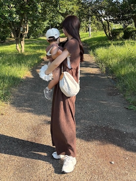 「アイテム（オールインワン・サロペット）」を使った、yuririn*さん（レディース・156cm）の夏コーディネート