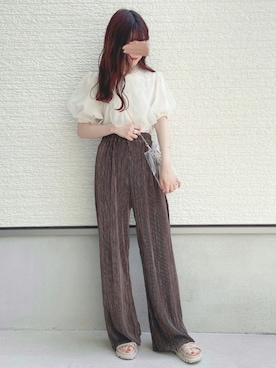 「アプレジュール」｜「アイテム（サンダル）」を使った、yuririn*さん（レディース・156cm）の夏コーディネート
