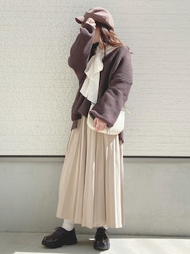 「アイテム（ドレスシューズ）」を使った、yuririn*さん（レディース・156cm）の秋コーディネート