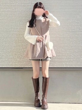 「新星WEARISTAにエントリー」｜yuririn*さん（レディース・156cm）の冬コーディネート