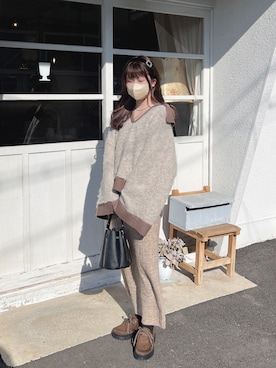 「マイベストコーデ2022」｜「アイテム（モカシン/デッキシューズ）」を使った、yuririn*さん（レディース・156cm）の冬コーディネート