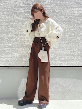 「Heather（ヘザー）のアイテム（財布/小物）」を使った、yuririn*さん（レディース・156cm）の秋コーディネート