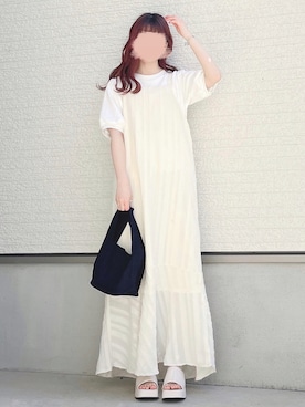 「select MOCA by son（セレクトモカバイソン）のアイテム（バッグ）」を使った、yuririn*さん（レディース・156cm）の春コーディネート