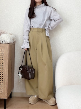 「DISCOAT（ディスコート）のアイテム（パンツ）」を使った、yuririn*さん（レディース・156cm）の春コーディネート