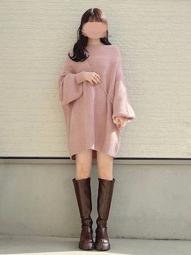 「GRL（グレイル）の2Wayキルティングがま口ミニバッグ（ショルダーバッグ）」を使った、yuririn*さん（レディース・156cm）の冬コーディネート