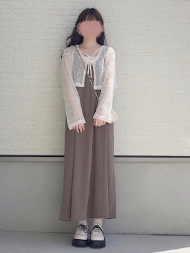 「アイテム（キャミソール）」を使った、yuririn*さん（レディース・156cm）の春コーディネート