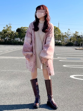 「Heather（ヘザー）のアイテム（財布/小物）」を使った、yuririn*さん（レディース・156cm）の冬コーディネート