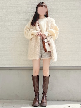 「Heather（ヘザー）のアイテム（ベスト）」を使った、yuririn*さん（レディース・156cm）の秋コーディネート