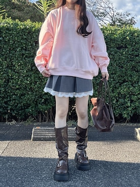 「アイテム（スウェット）」を使った、yuririn*さん（レディース・156cm）の秋コーディネート