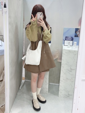 「アイテム（ベスト）」を使った、yuririn*さん（レディース・156cm）の春コーディネート