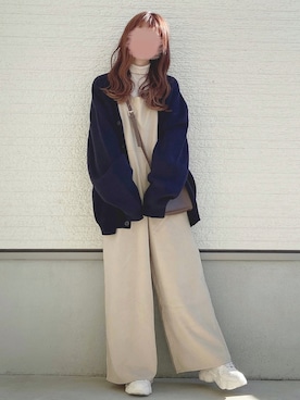「RUUBON」｜「アイテム（オールインワン・サロペット）」を使った、yuririn*さん（レディース・156cm）の秋コーディネート