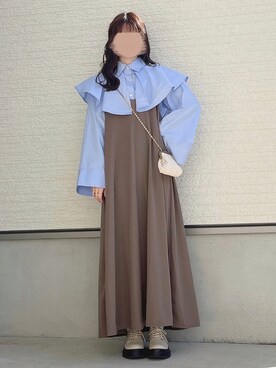 「GRL（グレイル）の2Wayキルティングがま口ミニバッグ（ショルダーバッグ）」を使った、yuririn*さん（レディース・156cm）の春コーディネート