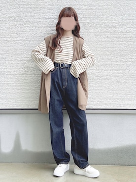 「PAGEBOY（ページボーイ）のリングベルト（ベルト）」を使った、yuririn*さん（レディース・156cm）の夏コーディネート