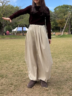 「FRAY I.D（フレイアイディー）のアイテム」を使った、yuririn*さん（レディース・156cm）の秋コーディネート