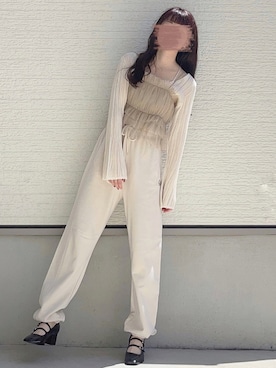 「LILY BROWN（リリーブラウン）のアイテム（パンツ）」を使った、yuririn*さん（レディース・156cm）の冬コーディネート