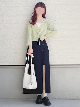 「Heather（ヘザー）のアイテム（トップス）」を使った、yuririn*さん（レディース・156cm）の春コーディネート