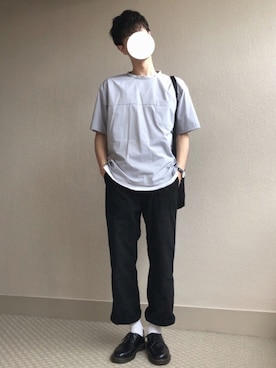 「Dr. Martens（ドクターマーチン）のDr.Martens (ドクターマーチン)/1461 3EYE GIBSON SHOES（その他シューズ）」を使った、shikaさん（メンズ・176cm）の春コーディネート