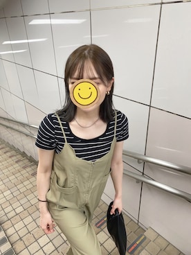 「KBF（ケイビーエフ）のアイテム（オールインワン・サロペット）」を使った、MGR310さん（レディース・165cm）の夏コーディネート