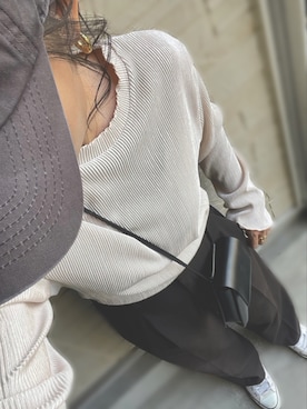 「コンバース ハイカット」｜AKARIさん（レディース・163cm）の秋コーディネート