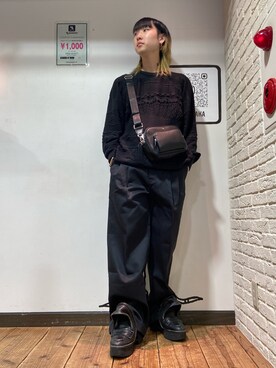 「WHITELAND（ホワイトランド）のアイテム（バッグ）」を使った、ながさきたいがさん（メンズ・169cm）の夏コーディネート