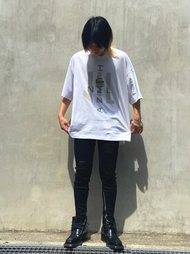 「NILoS（ニルズ）のアイテム」を使った、ながさきたいがさん（メンズ・169cm）の夏コーディネート