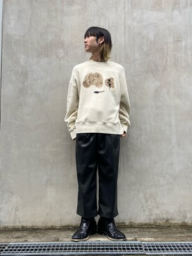 「DANKE SCHON（ダンケシェーン）のアイテム（スラックス）」を使った、ながさきたいがさん（メンズ・169cm）の秋コーディネート