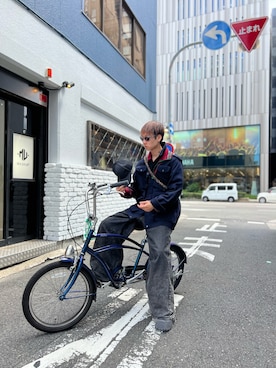 「WHITELAND（ホワイトランド）のアイテム（帽子）」を使った、ながさきたいがさん（メンズ・169cm）の夏コーディネート