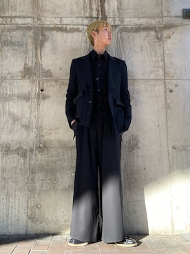 「sulvam（サルバム）のアイテム（ジャケット/アウター）」を使った、ながさきたいがさん（メンズ・169cm）の冬コーディネート