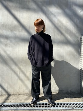 「DANKE SCHON（ダンケシェーン）のアイテム（スラックス）」を使った、ながさきたいがさん（メンズ・169cm）の秋コーディネート