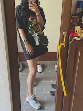 「TORY BURCH（トリーバーチ）のアイテム（腕時計）」を使った、hiyama sawaさん（レディース・157cm）の夏コーディネート