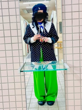 「KANGOL（カンゴール）のアイテム（帽子）」を使った、tajiさん（レディース・155cm）の春コーディネート