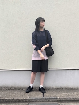 adidasのアイテムを使った「メッシュニット」のレディース人気