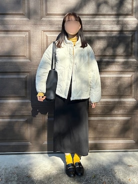 「キレイめコーデ」｜「アイテム（ソックス/靴下）」を使った、まめさん（レディース・156cm）の秋コーディネート