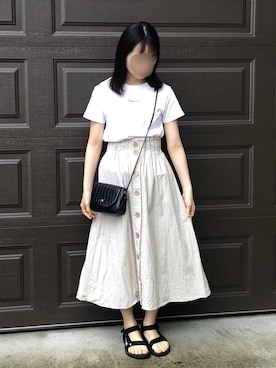 「アイテム（イヤリング）」を使った、まめさん（レディース・156cm・10代）の夏コーディネート