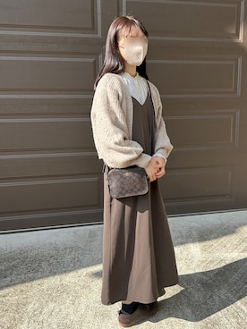 「#今日のコーデ」｜「アイテム（オールインワン・サロペット）」を使った、まめさん（レディース・156cm）の春コーディネート