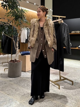 「アイテム（ベスト）」を使った、i_am_hrkさん（レディース・157cm・30代）の秋コーディネート