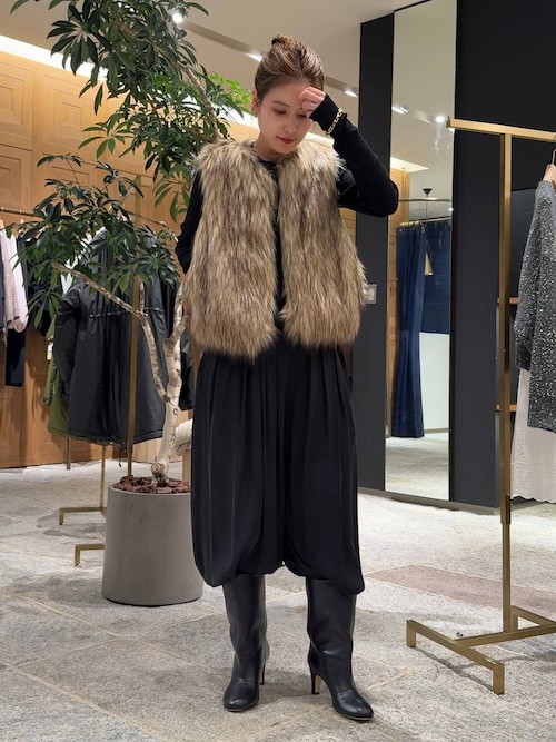 Curensology カレンソロジー 2025AW シャギーファーベスト★新品 Curensology(カレンソロジー)/シャギーファーベスト（ベスト