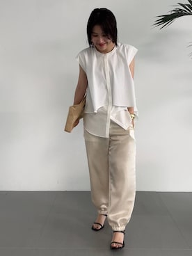Curensology ヴィンテージサテンパンツ美品 Curensology - 新品未使用⭐︎Curensologyカレンソロジー