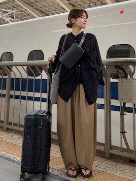 「アイテム（ボディバッグ/ウエストポーチ）」を使った、i_am_hrkさん（レディース・157cm）の夏コーディネート